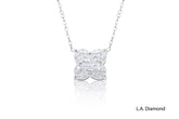 Diamond Snowflake Necklace Pendant